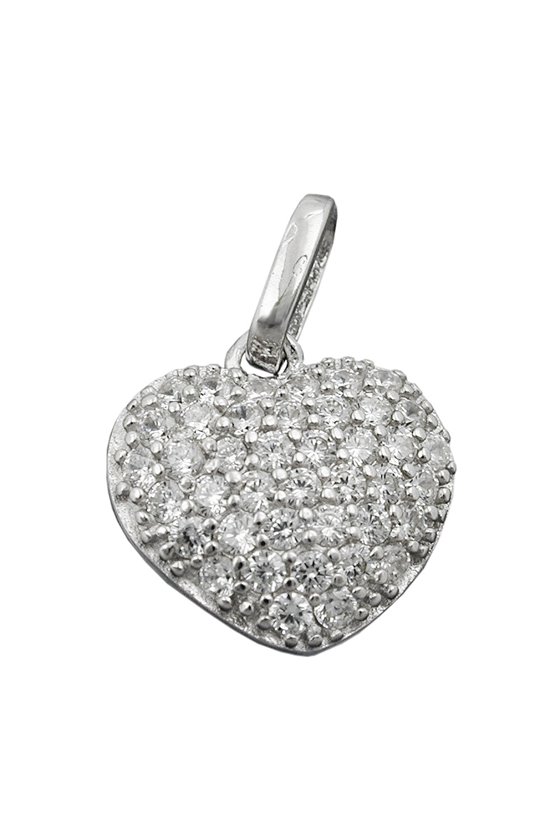 PENDANT HEART ZIRCONIAS SILVER 925