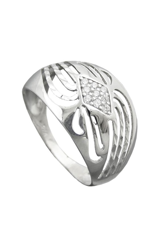 RING WITH ZIRCONIAS SILVER 925