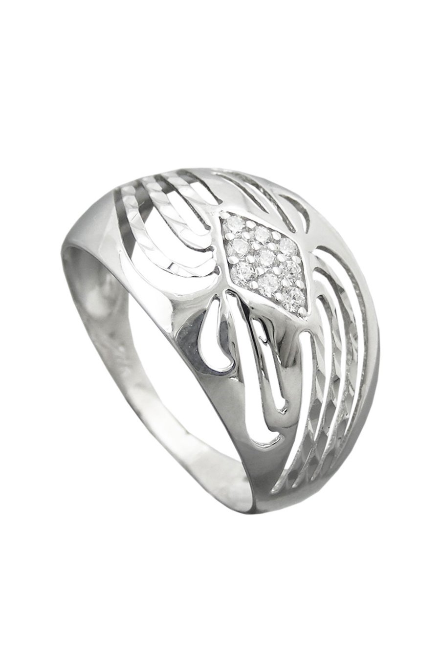 RING WITH ZIRCONIAS SILVER 925