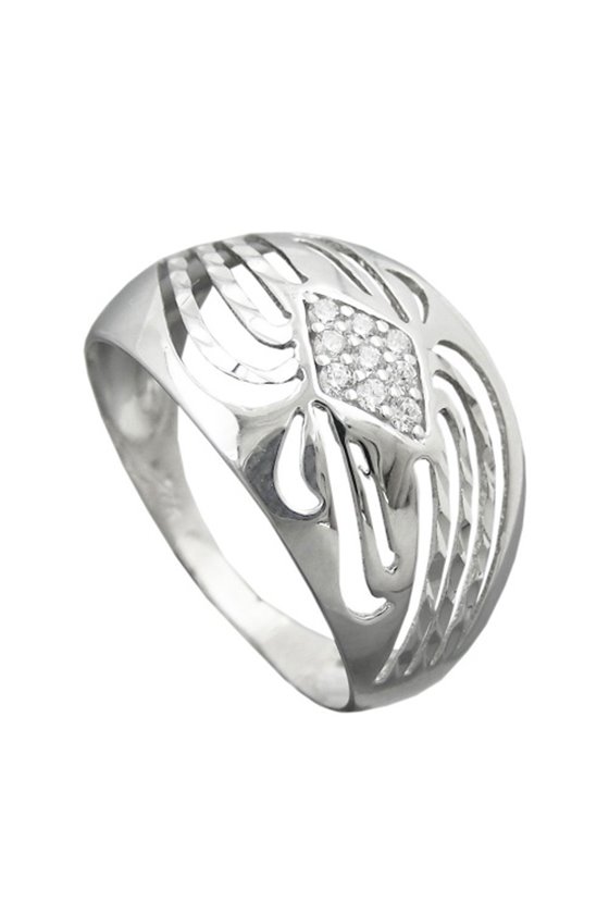 RING WITH ZIRCONIAS SILVER 925