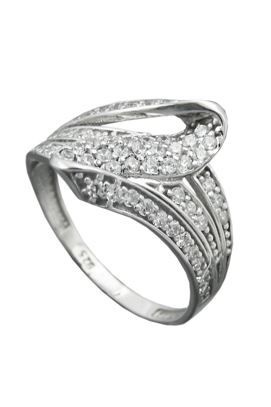 RING WITH MANY ZIRCONIA SILVER 925
