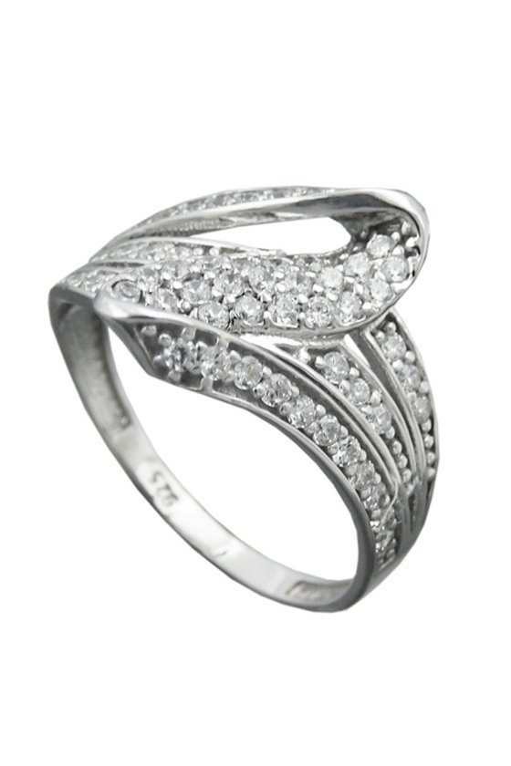 RING WITH MANY ZIRCONIA SILVER 925