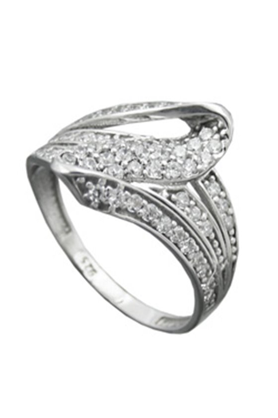 RING WITH MANY ZIRCONIA SILVER 925