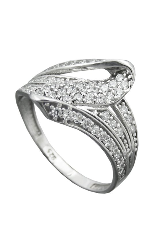 RING WITH MANY ZIRCONIA SILVER 925