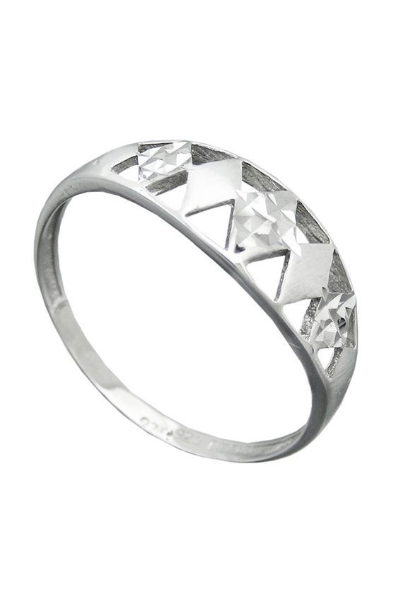 RING WITH DIAMOND CUT SILVER 925