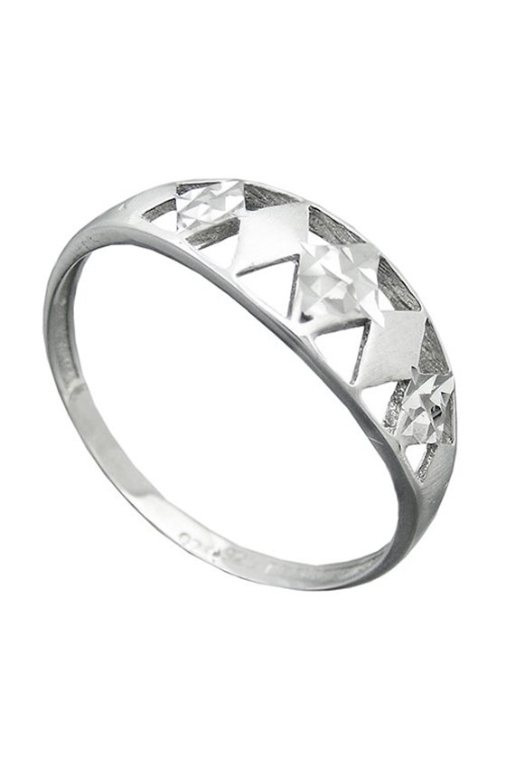 RING WITH DIAMOND CUT SILVER 925
