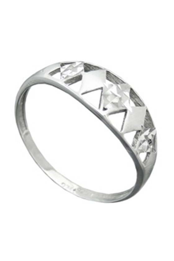RING WITH DIAMOND CUT SILVER 925