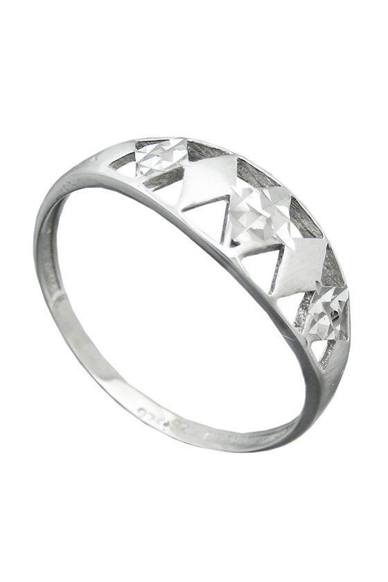 RING WITH DIAMOND CUT SILVER 925