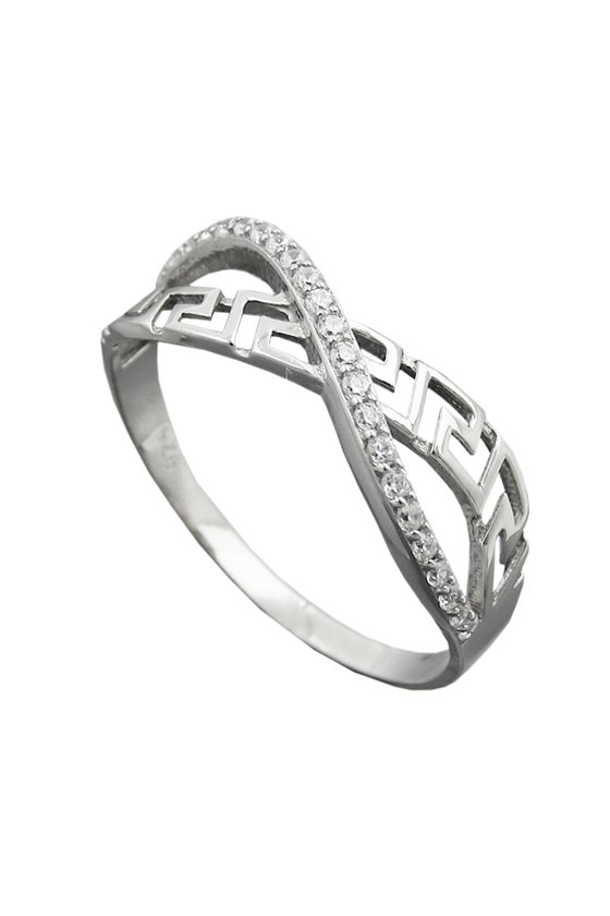 RING WITH ZIRCONIAS SILVER 925