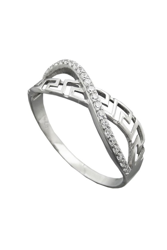 RING WITH ZIRCONIAS SILVER 925