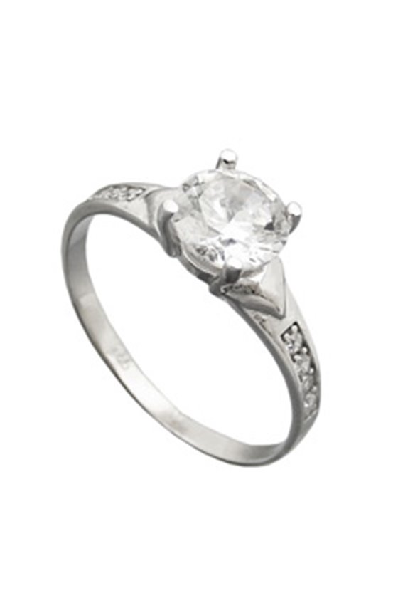 RING ZIRCONIA 6MM SILVER 925