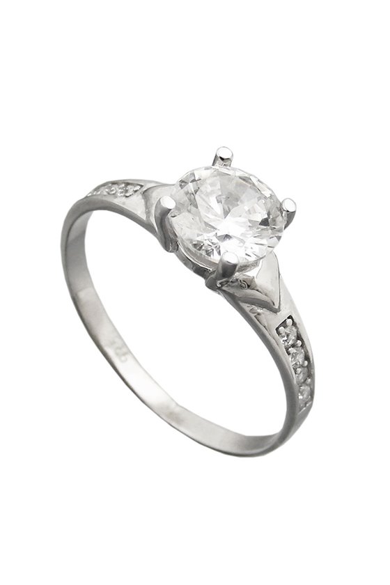 RING ZIRCONIA 6MM SILVER 925