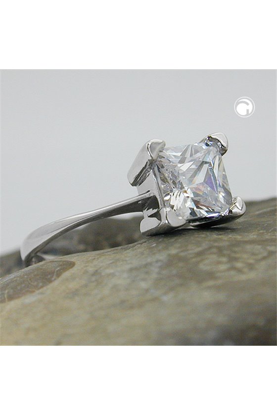 RING WITH ZIRCONIA SILVER 925
