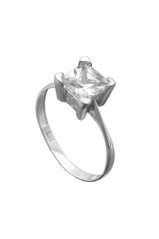 RING WITH ZIRCONIA SILVER 925