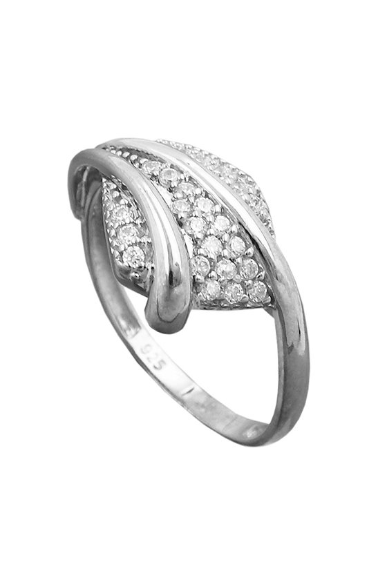 RING WITH ZIRCONIAS SILVER 925