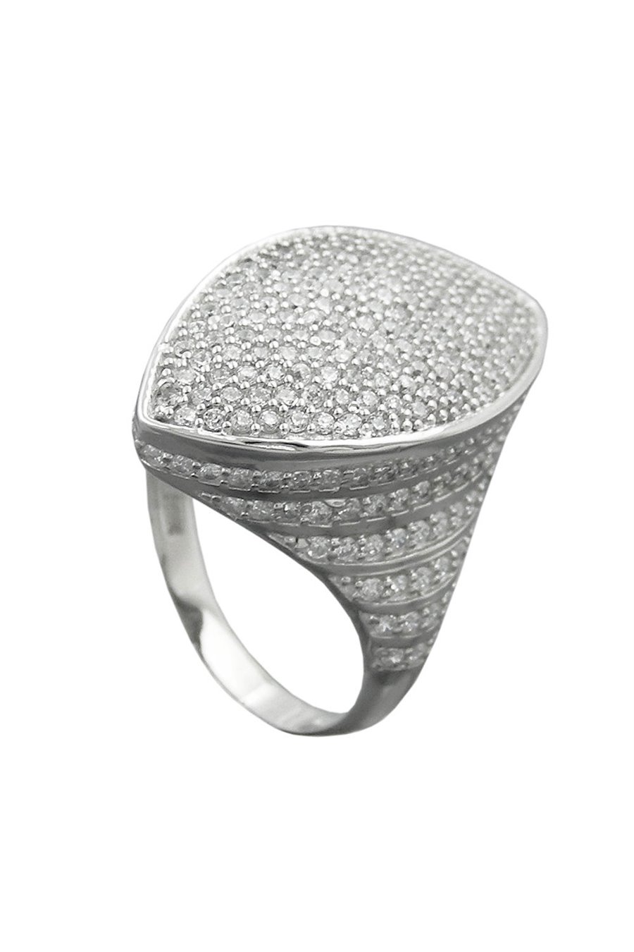 RING MANY ZIRCONIAS SILVER 925