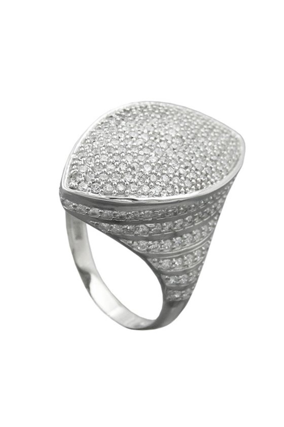 RING MANY ZIRCONIAS SILVER 925