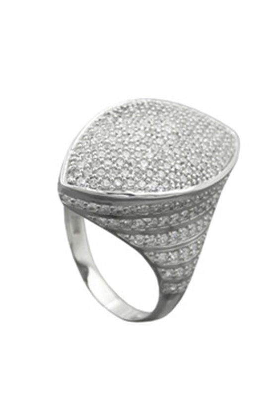 RING MANY ZIRCONIAS SILVER 925