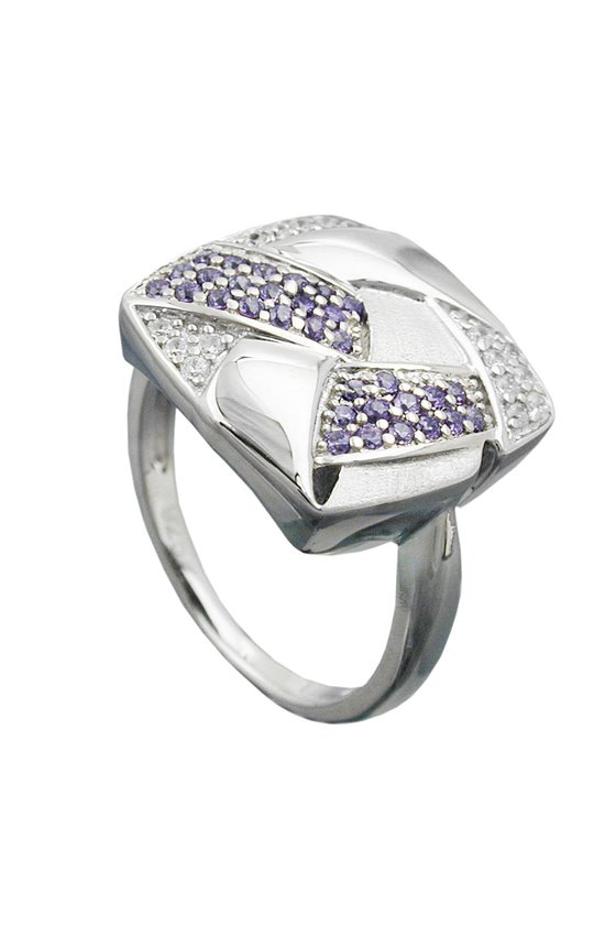 RING MANY ZIRCONIAS SILVER 925