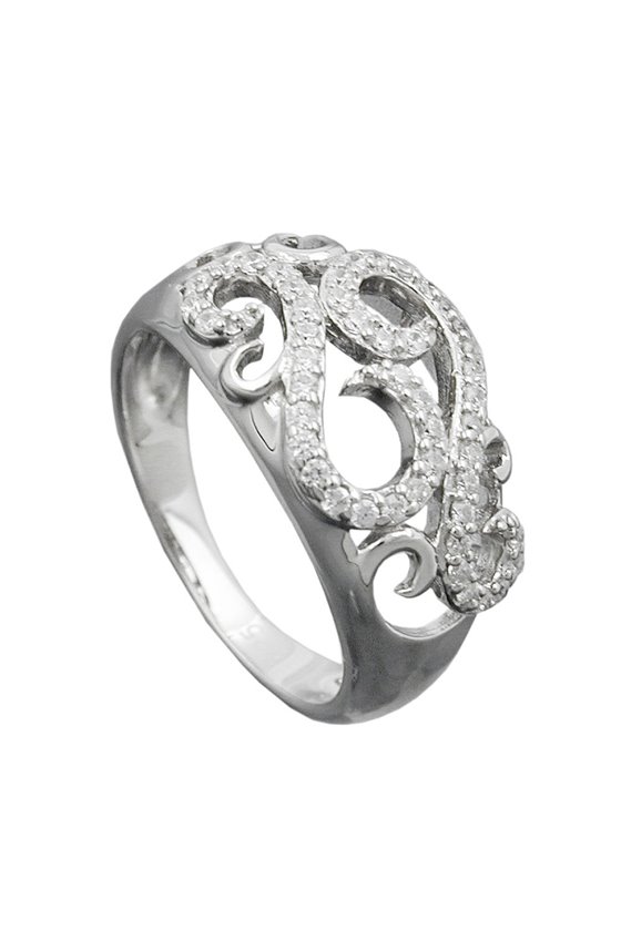 RING MANY ZIRCONIAS SILVER 925