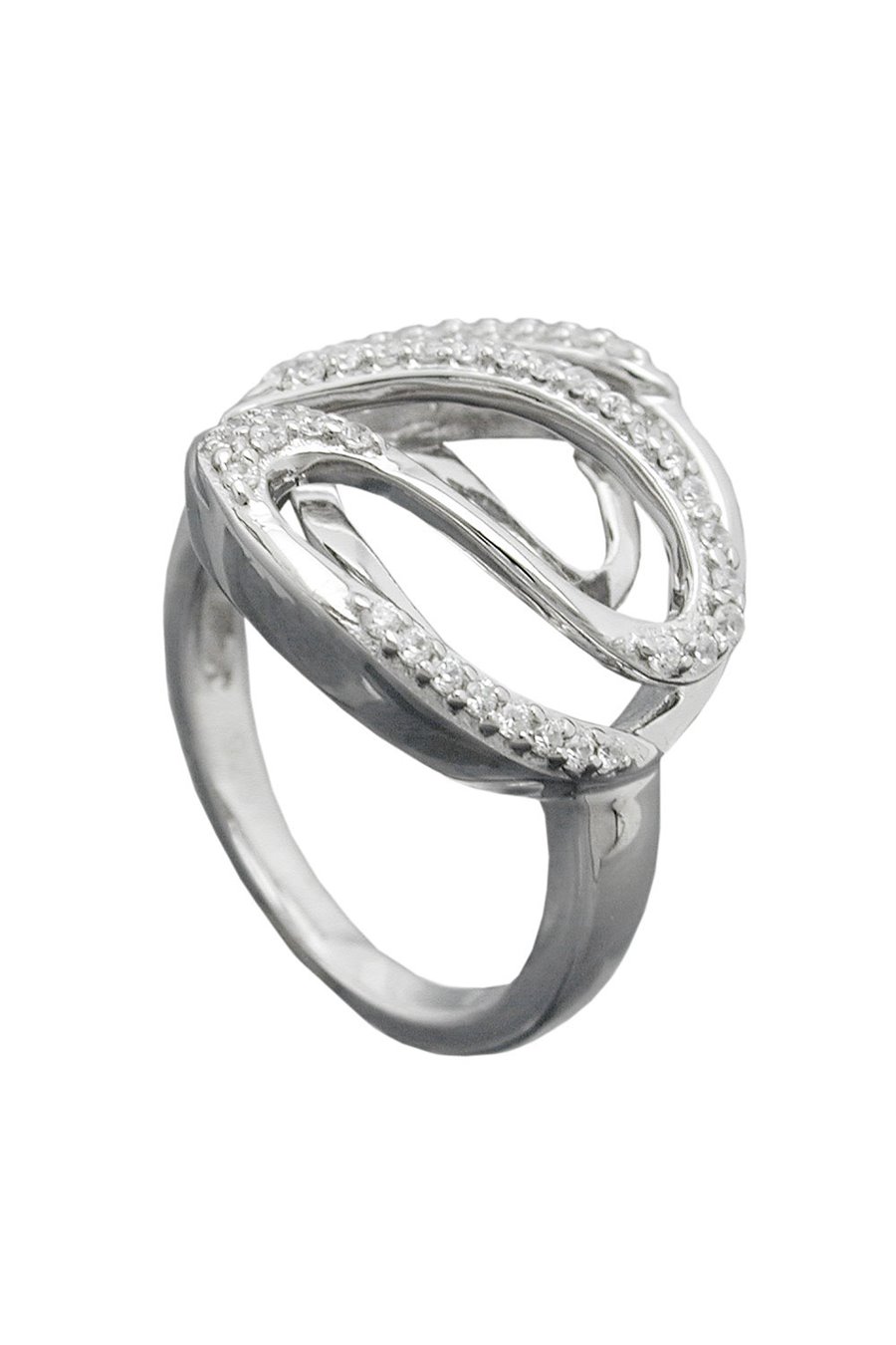 RING WHITE ZIRCONIAS SILVER 925