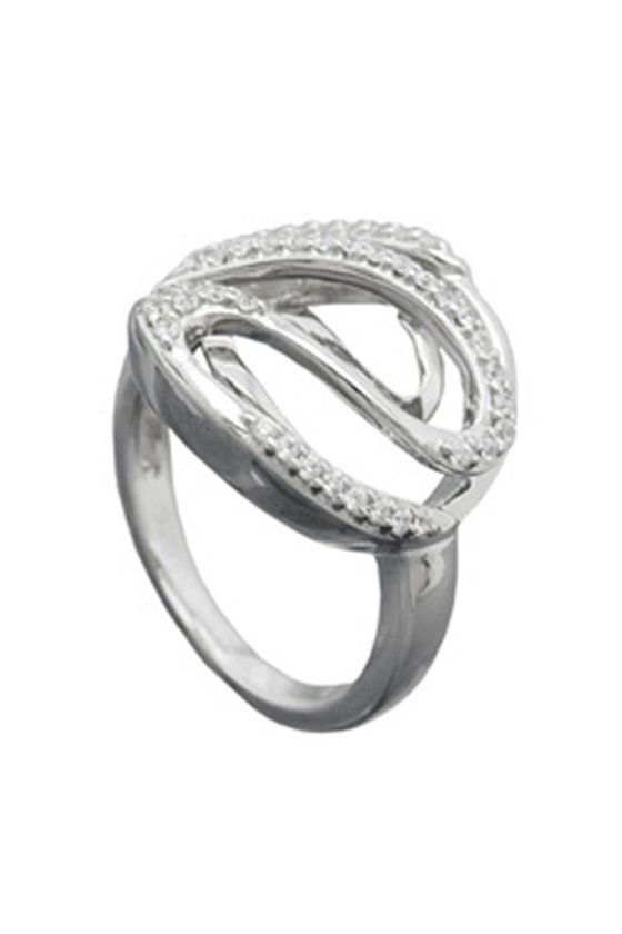 RING WHITE ZIRCONIAS SILVER 925