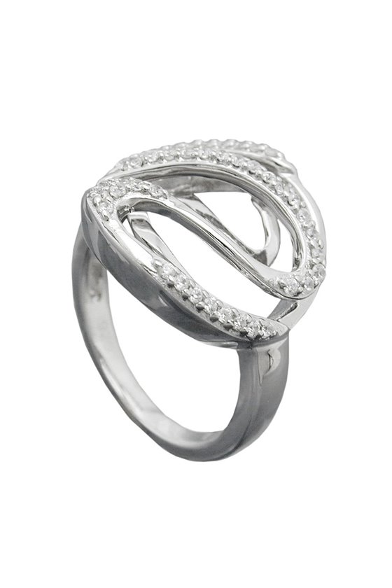RING MANY ZIRCONIAS SILVER 925