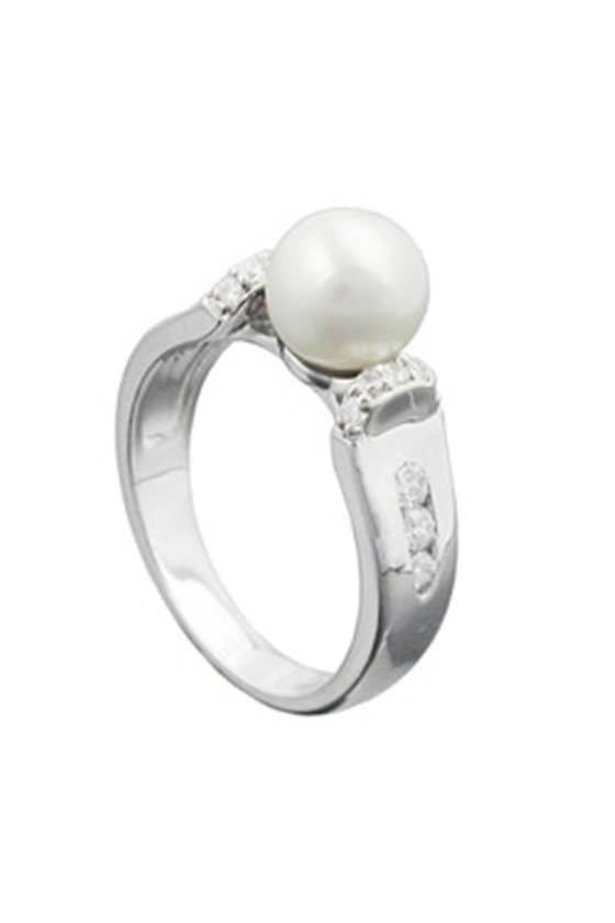 RING PEARL AND ZIRCONIAS SILVER 925