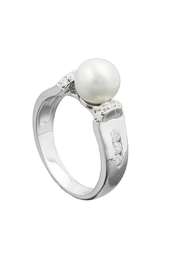 RING PEARL AND ZIRCONIAS SILVER 925