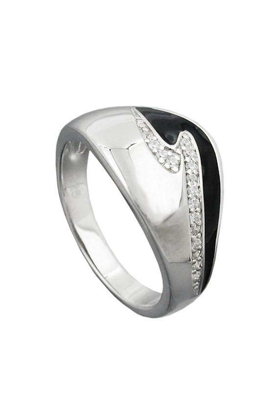RING WITH ZIRCONIAS SILVER 925