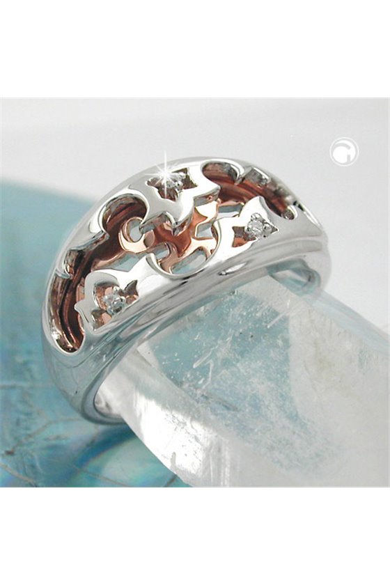 RING REDGOLD-PLATED SILVER 925