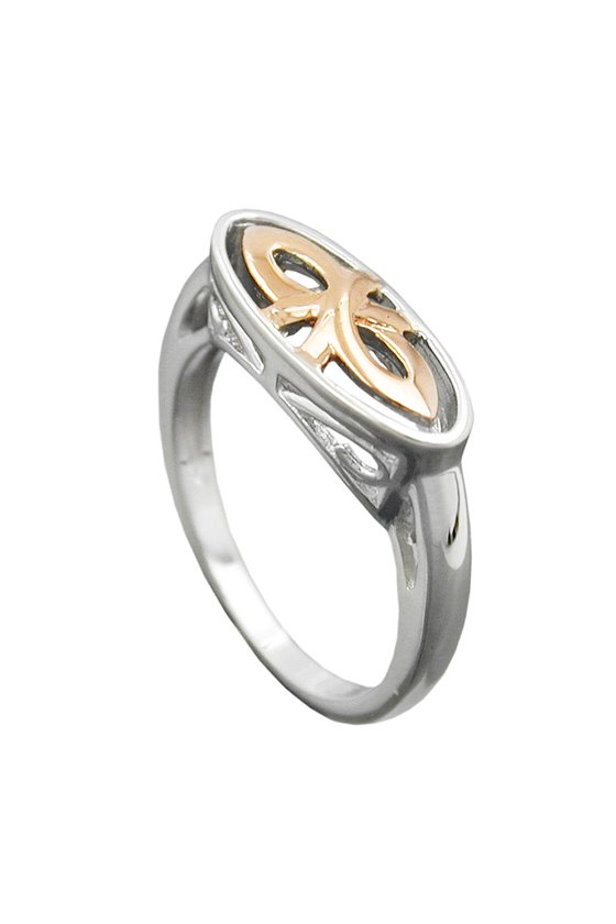 RING REDGOLD-PLATED SILVER 925