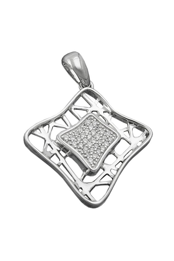 PENDANT WITH ZIRCONIAS SILVER 925