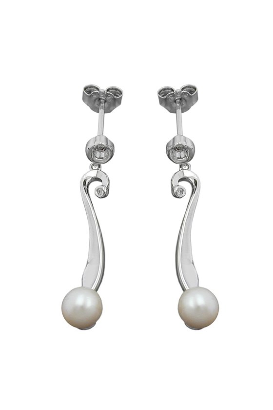 EARRING STUDS PEARL SILVER 925