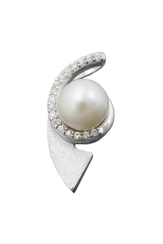 PENDANT PEARL AND ZIRCONIAS SILVER 925
