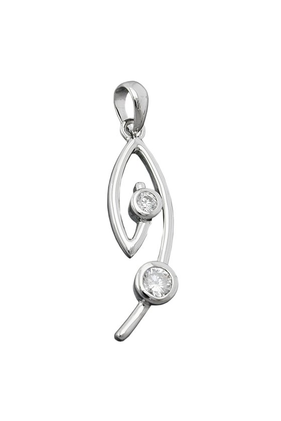 PENDANT WITH ZIRCONIAS SILVER 925