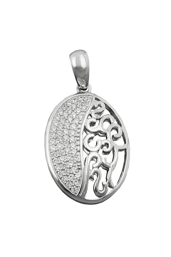 PENDANT WITH ZIRCONIAS SILVER 925