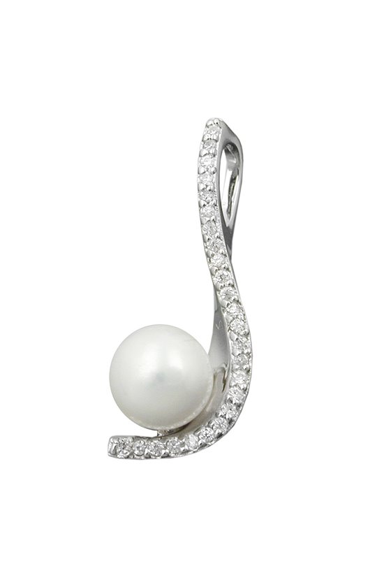 PENDANT PEARL AND ZIRCONIAS SILVER 925