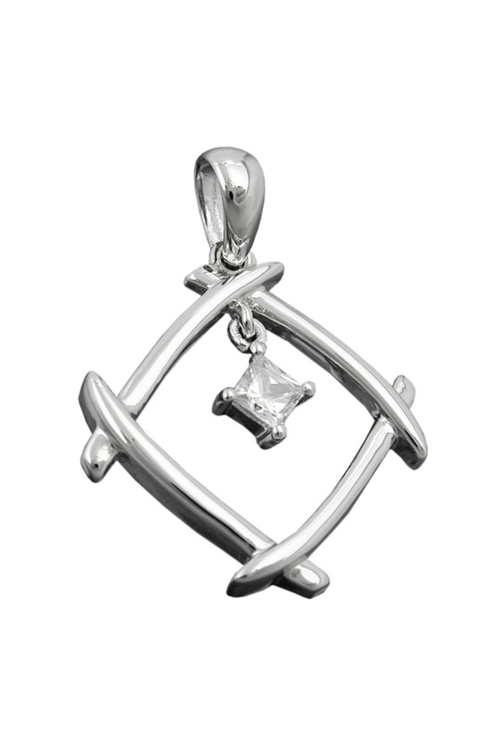 PENDANT WITH ZIRCONIAS SILVER 925