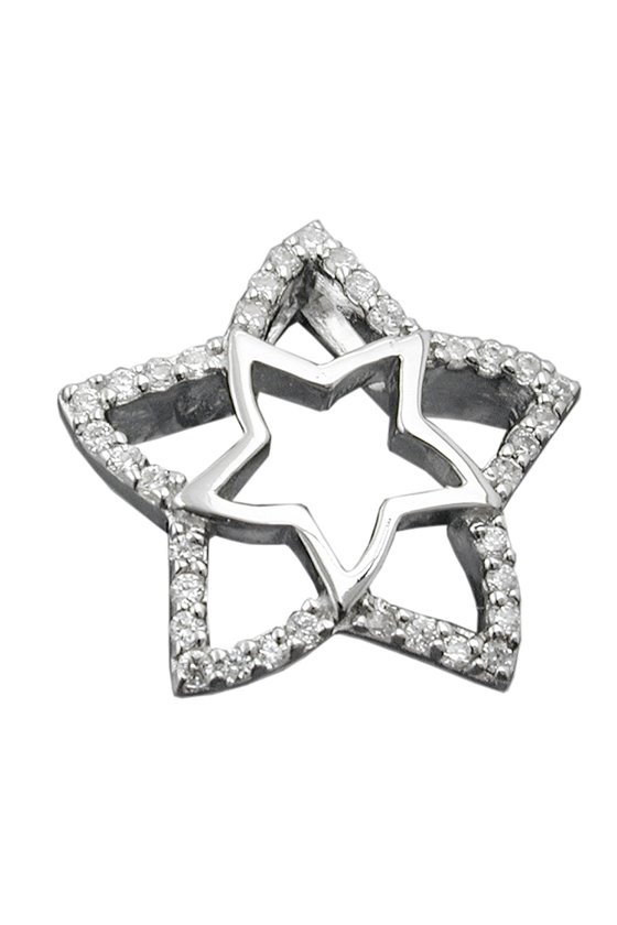 PENDANT STAR ZIRCONIAS SILVER 925