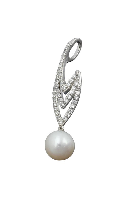 PENDANT PEARL AND ZIRCONIAS SILVER 925