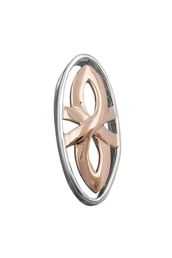 PENDANT REDGOLD-PLATED SILVER 925