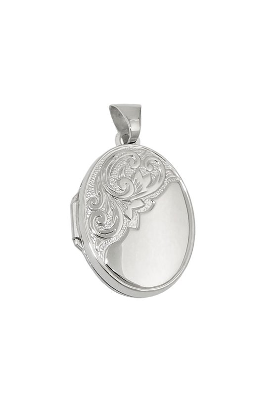 PENDANT LOCKET WITH PATTERN SILVER 925