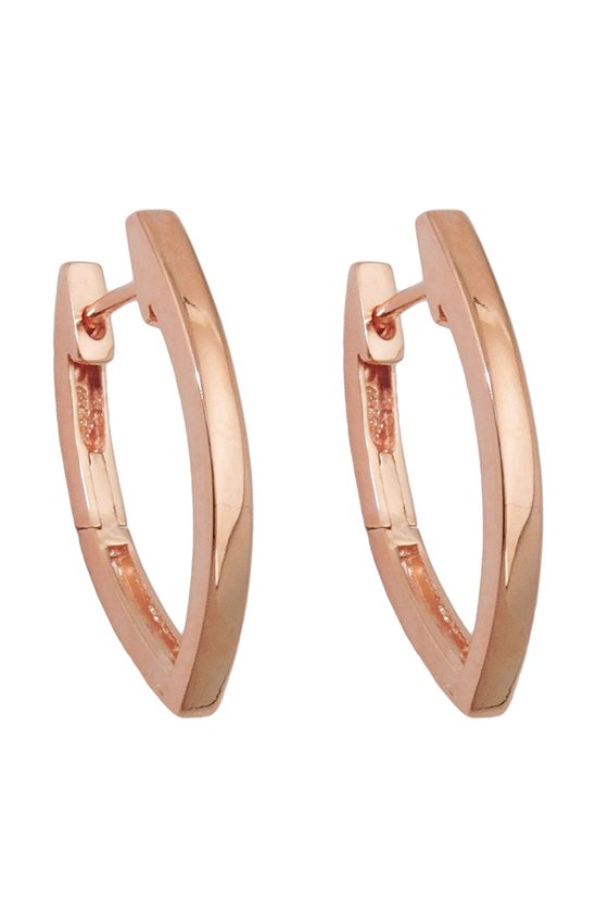 HOOP EARRINGS REDGOLD-PLATED SILVER 925