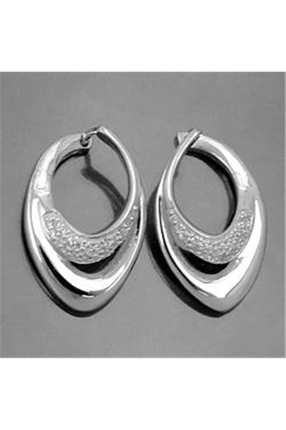 HOOP EARRINGS ZIRCONIA SILVER 925