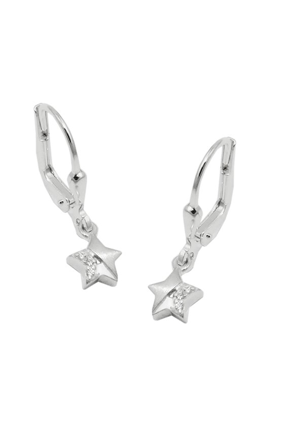 LEVERBACK EARRINGS ZIRCONIA SILVER 925
