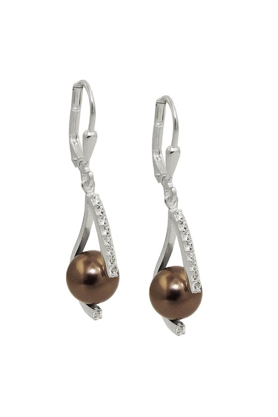 LEVERBACK EARRINGS ZIRCONIA SILVER 925
