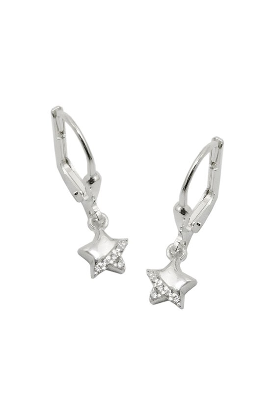 LEVERBACK EARRINGS ZIRCONIA SILVER 925