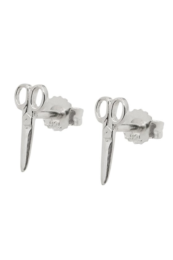 STUD EARRINGS SCISSORS SILVER 925
