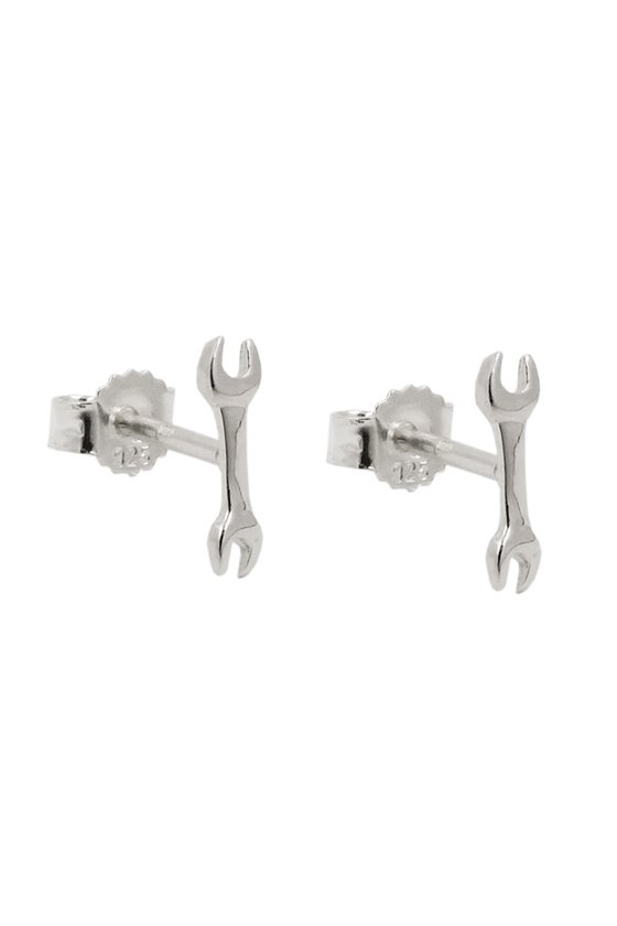 STUD EARRINGS SCREW-WRENCH SILVER 925